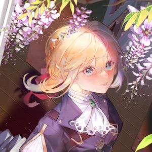 FRETE GRÁTIS | Evergarden violeta Pôster | Evergarden Violeta | Admirador de arte