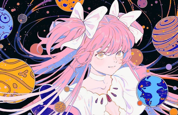 FREE SHIPPING | Madoka Magica Poster | Fanart - Etsy Norway