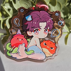 FREE SHIPPING | Rafayel Keychain | Love and Deepspace | Gel Finish | Keychain