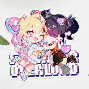 GRATIS VERZENDING | Ame chan-sticker | Behoeftige streamer-overbelasting | Grote sticker