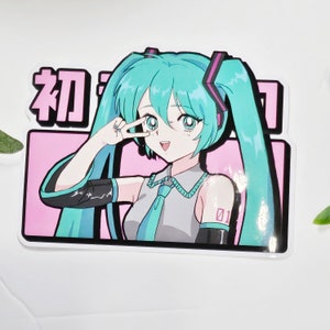 FREE SHIPPING | Retro Hatsune Miku Sticker | Hatsune Miku | Vocaloid | Large Sticker