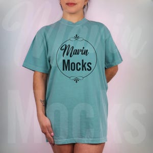 Seafoam Comfort Colors Mockup, Comfort Colors Seafoam Mockup, Comfort Colors Seafoam Mock, Seaform Comfort, Comfort Colors 1717 Seafoam