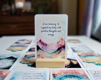 Cancer Warrior Affirmations for Cancer Treatment & Recovery Self Care Gift l With Add On Stand