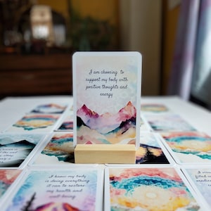 Affirmations Cancer Warrior pour le traitement et la guérison du cancer - Cadeau de soins personnels l avec support supplémentaire