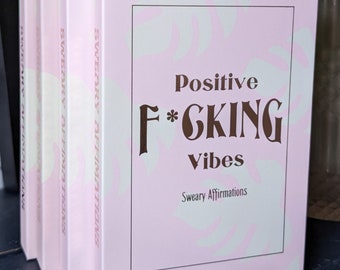 Swear Affirmation Cards I Swearing By Self Love Affirmations l with Custom Add On Stand