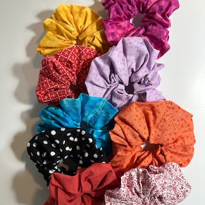 Cotton Scrunchies: Various Colors