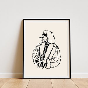 Crayon Chick | Poster print | Wall art | Home decor | Digital download