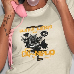 猫のニップロTシャツ、ディプロTシャツ、DJ Tシャツ、猫のギフト、DJ