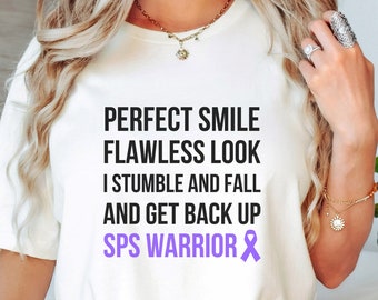 Stiff Person Syndrome Awareness T Shirt, Rare Disease, Autoimmune Disease Gift, Chronic Disease, SPS, Awareness Ribbon