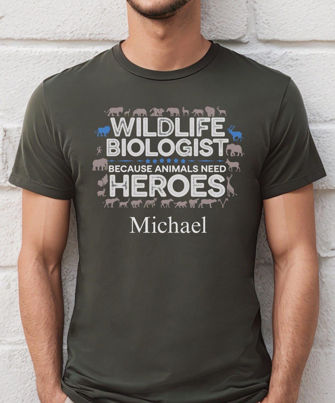 Wildlife Biologist Shirt, Custom Gift for Nature Scientist, Animal Hero ...