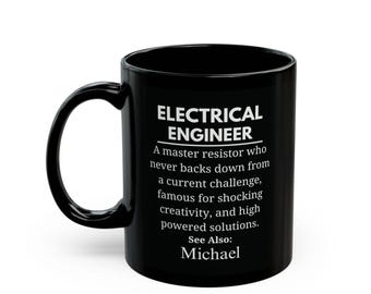 Mug ingénieur électricien, Mug personnalisé, Humour ingénieur électricien