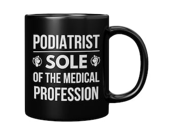 Taza de podólogo, El alma de la profesión médica, Taza de café divertida para médicos de pies, Regalo médico