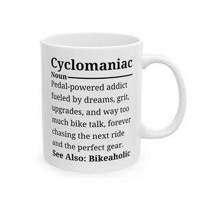 Cyclist Mug, Funny Cyclist Gift, Gift for Cyclist, Gifts For Cyclists, Bike Lover Mug, Bicycle Mug, Cycling Coffee Cup, Cycle Enthusiast Mug