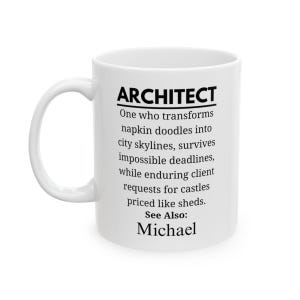 Architect Personalized Mug, Architecture Gift, Draftsman Present
