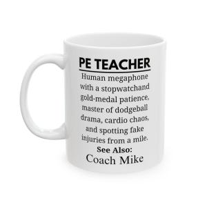 Male Pe Teacher Gift, Personalized Mug, Pe Teacher Mug, Gym Teacher Gift,  Sports Coach Gift, Athletic Trainer Gift, Teacher Appreciation