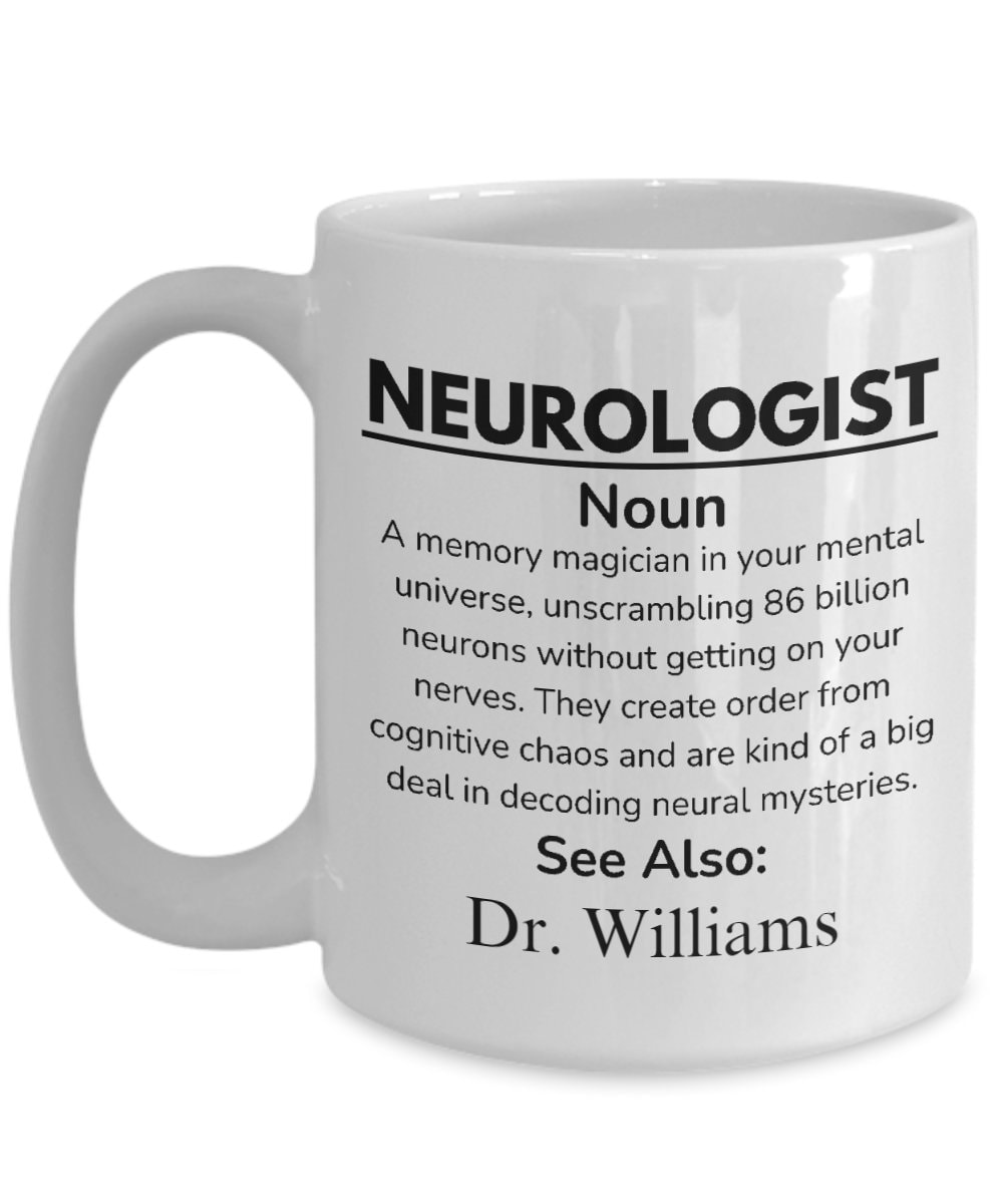 Neurologist Gift, Personalized Doctor Gift, Neurology Mug, Gifts for