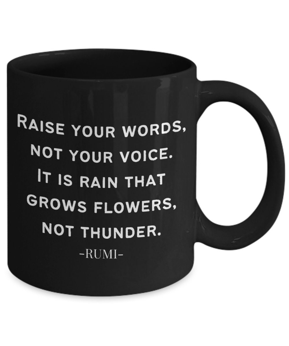 Rumi Quote Mug,rumi Quote, Rumi Poetry Gift, Rumi, Spiritual Mug ...