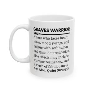 Graves' Disease Mug, Hyperthyroidism Awareness, Awareness Cup, Patient Support Present