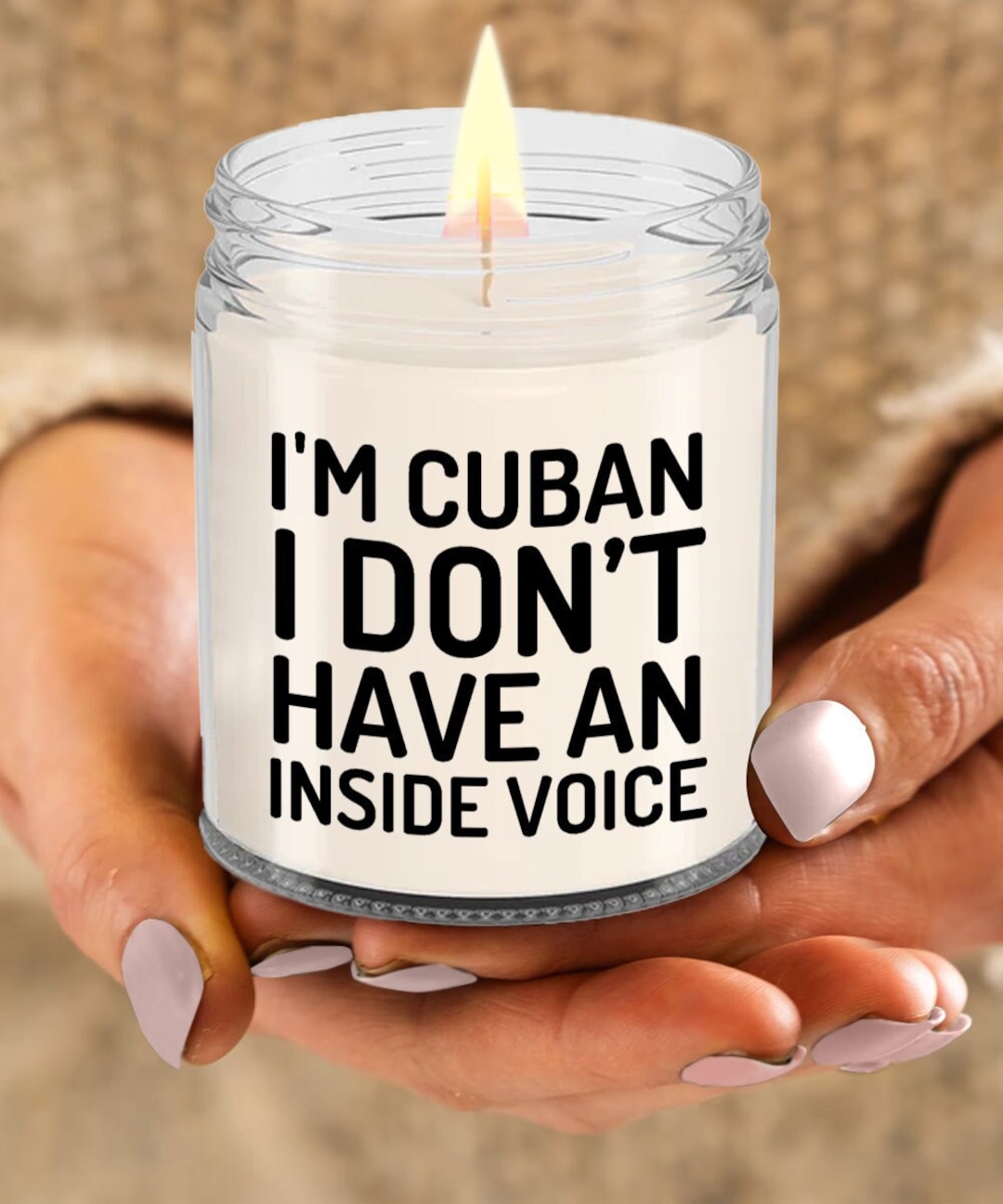 Cuban Candle, Cuban Voice Candle, Gift for Cuban, Funny Cuban Gift