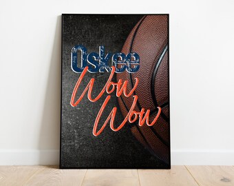 Oskee Wow-Wow Basketball Poster Print