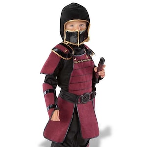 Ninja Assassin Green Boys Martial Arts Dragon Ninja Fancy Dress Costume  Kids Nin