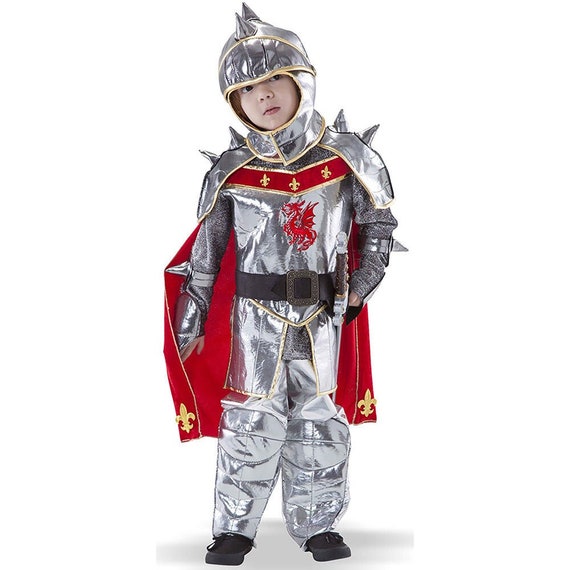Knight in Shining Armor Costume: Dragon Helmet & Toy Sword
