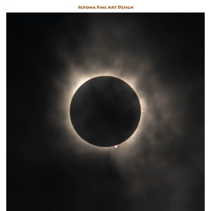 Solar Eclipse  #2 - 2024 Total Eclipse Wall Art Print