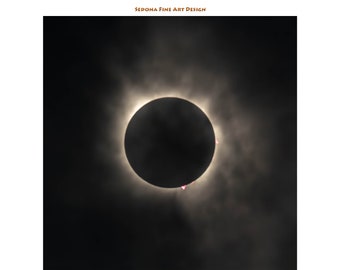 Solar Eclipse  #2 - 2024 Total Eclipse Wall Art Print