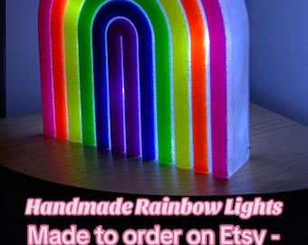 Rainbow Light NEON (available with or without lights) Made to Order