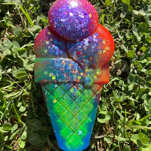 Neon Resin Ice Cream Trinket Box