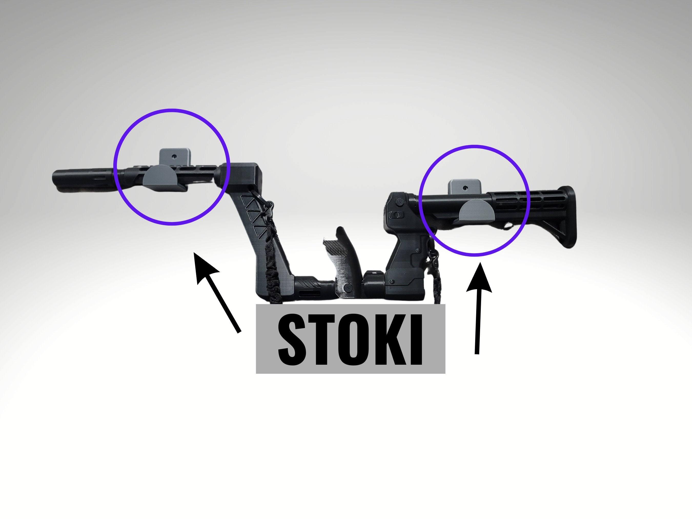 STOKI. VR Gun Stock Brackets X2. gun Stock Not Included Etsy