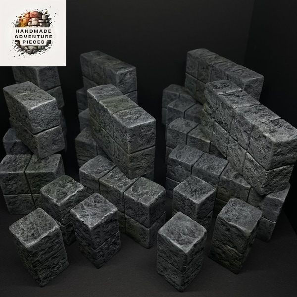 Kit de 24 paredes modulares de piedra para mazmorra de juegos de rol | Búsqueda del héroe Dnd Pathfinder