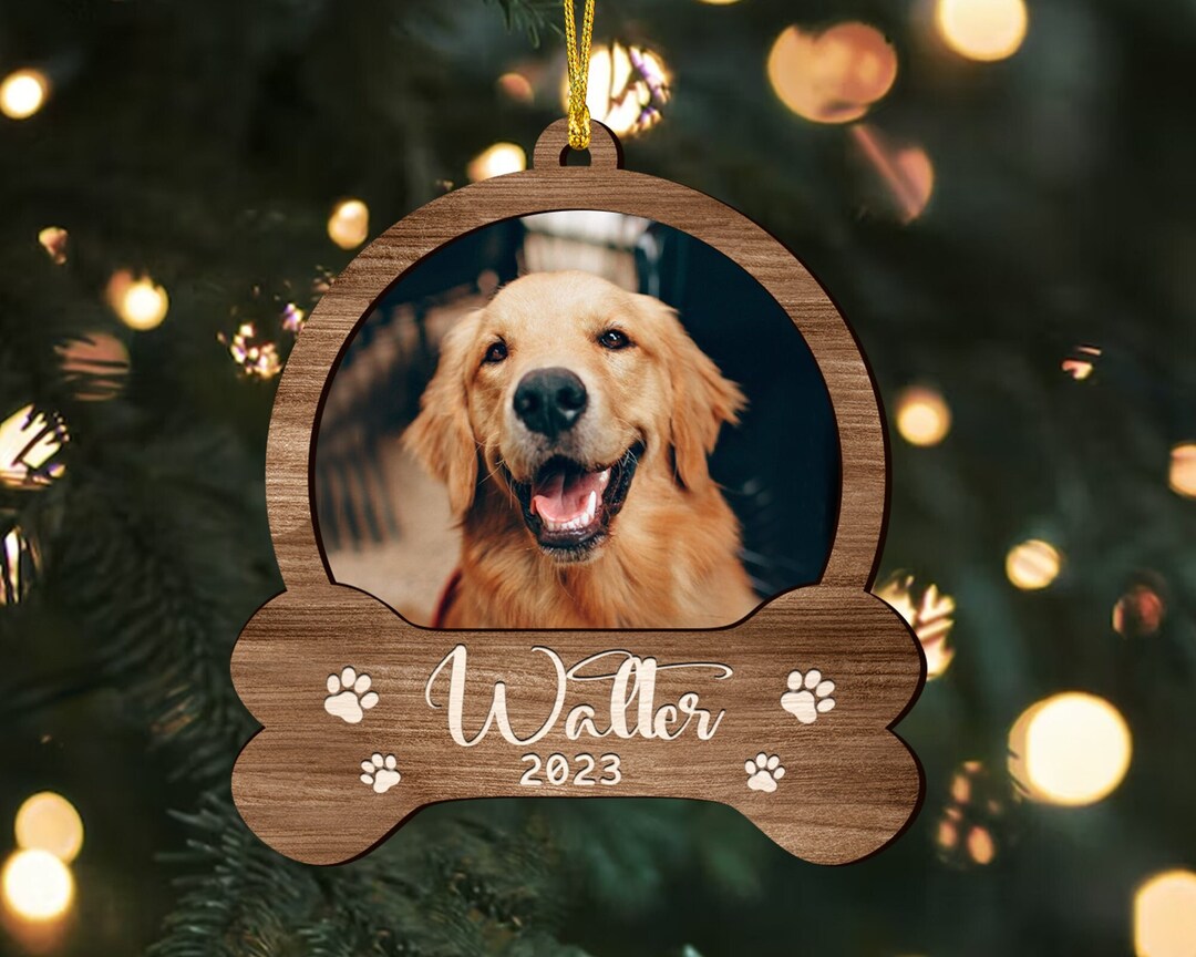 Dog Christmas Ornament, Dog First Christmas Ornament, Photo Ornament