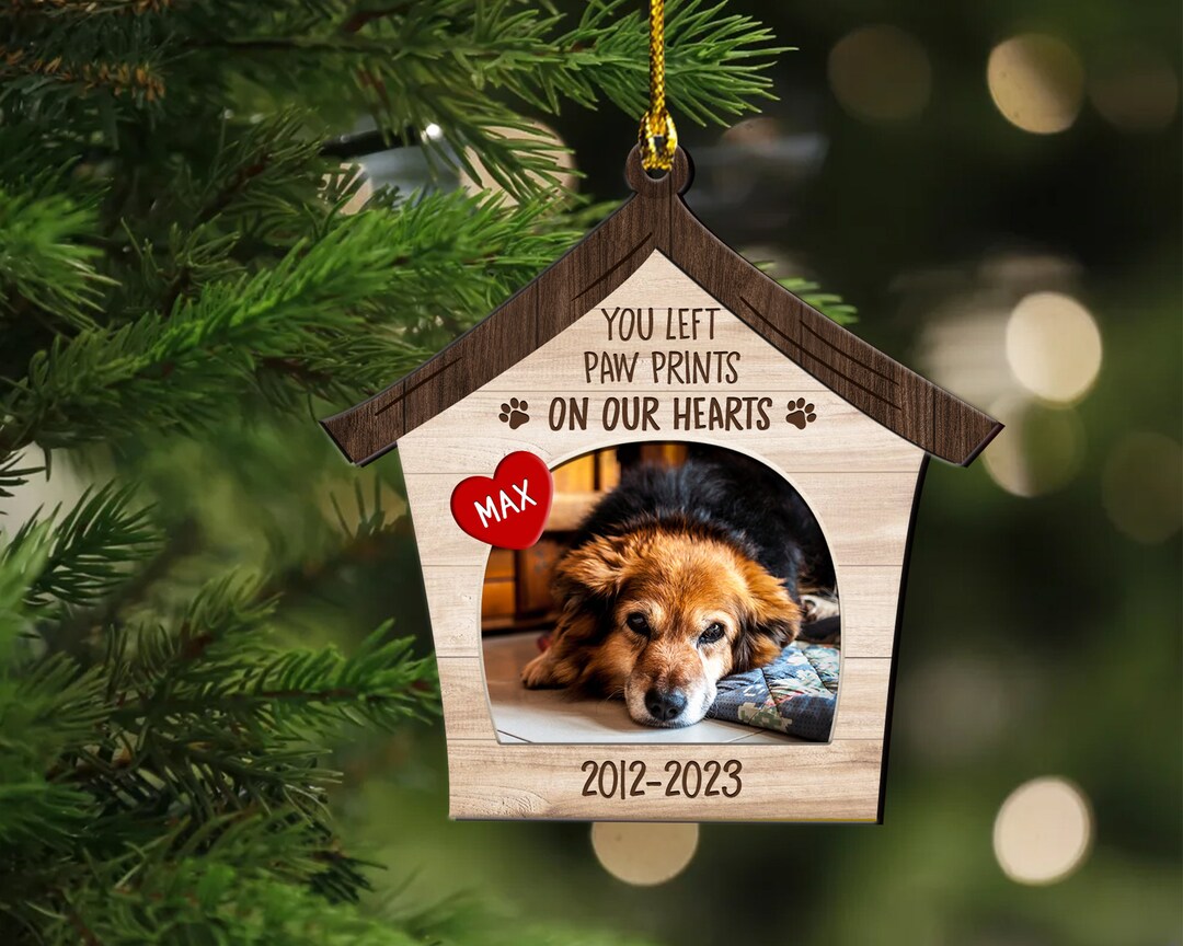 Dog Memorial Ornament, Pet Memorial Ornament, Cat Memorial Gifts ...