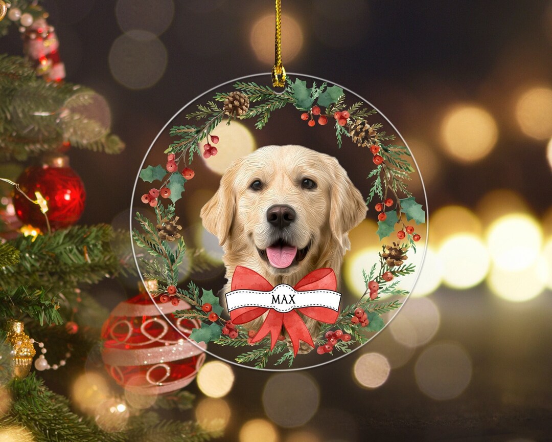 Personalized Dog's First Christmas Ornament 