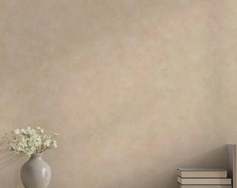 Removable Wallpaper Peel and Stick Renter Friendly Wall Covering Textured Limestone Faux Plaster Texture Warm Beige Limewash Neutral Accent