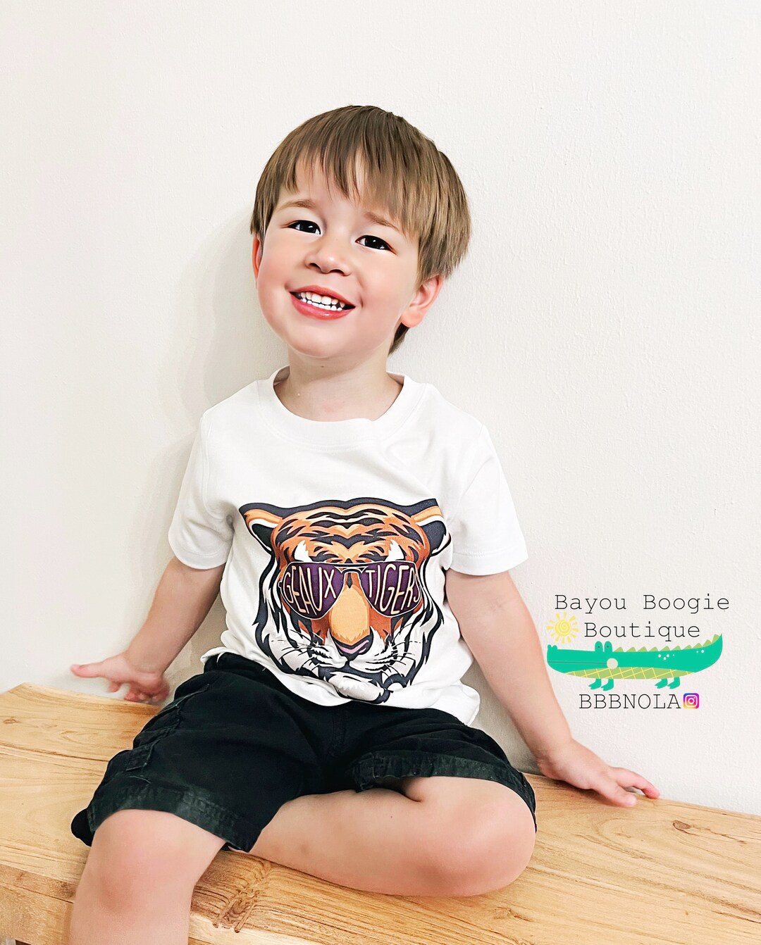 Tiger Football Shirt, Boys Game Day Football Shirt, DTF Printed Shirt