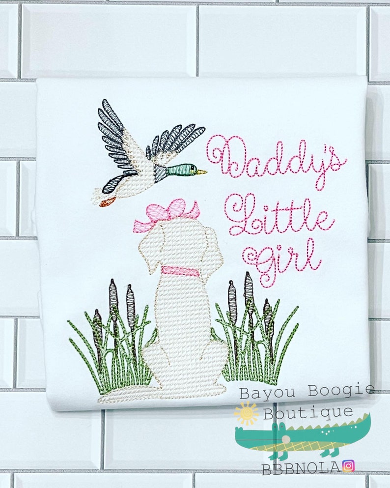 Daddy's Girl Girl's Hunting Hunting Embroidery Duck Etsy