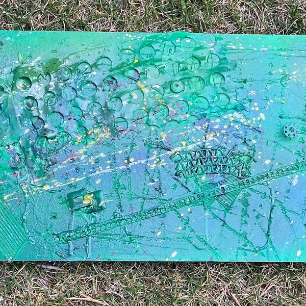 Recycled Paintings Etsy