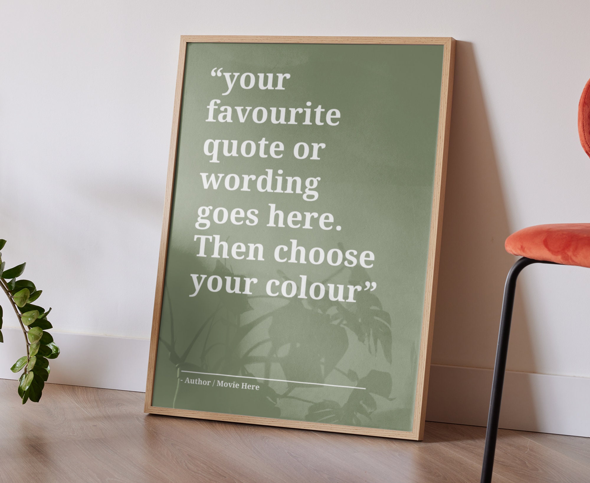 Custom Quote Print Your Colour Your Quote Custom Text - Etsy