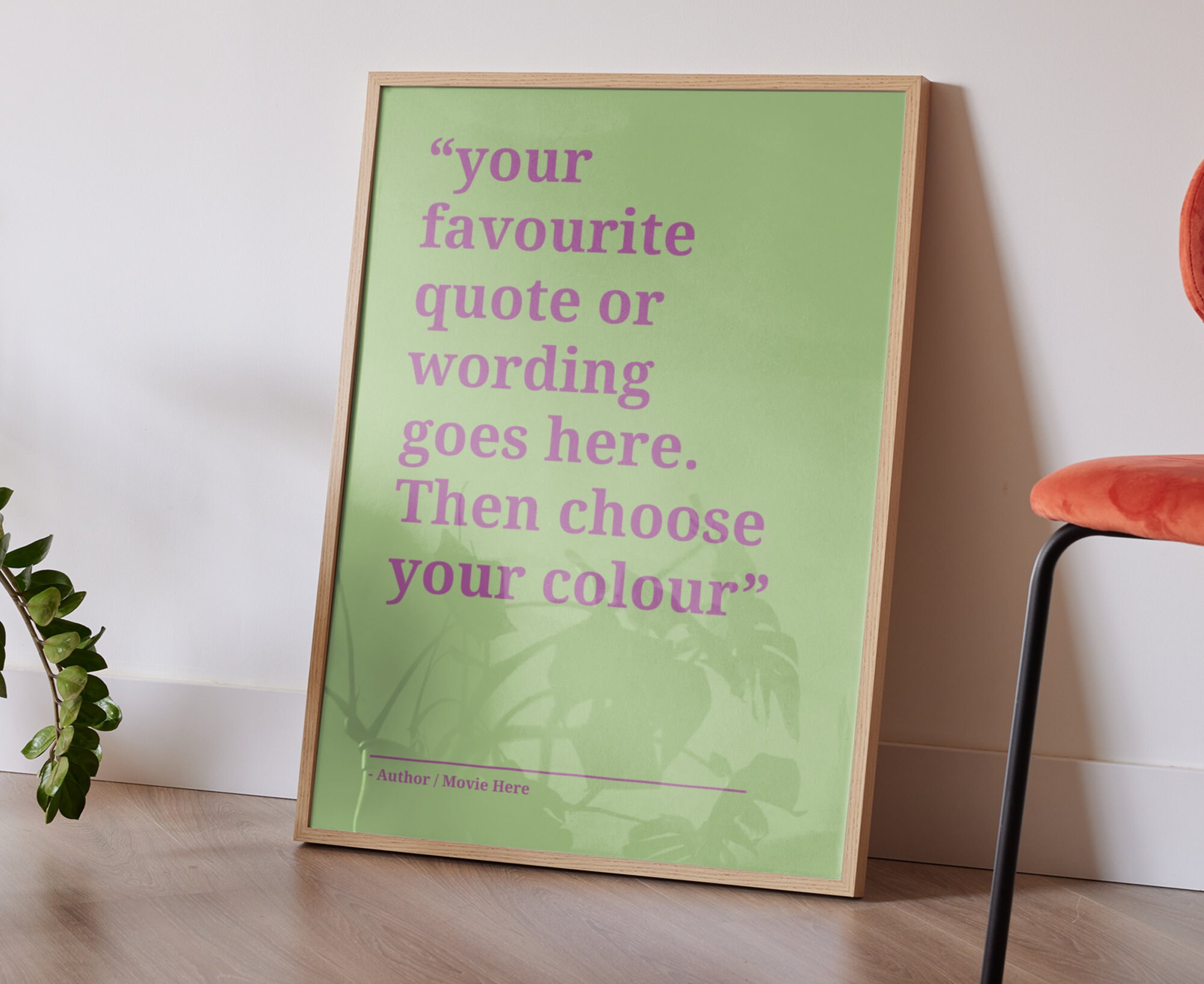 Custom Quote Print Your Colour Your Quote Custom Text - Etsy
