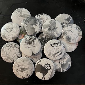Upcycled Sailor Moon Manga Seite Pins | Anime Button