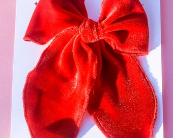 Red Velvet Camila Bow