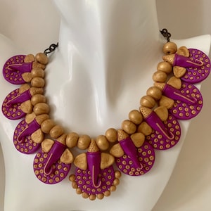 Polymer Clay Ganapathi Necklace set