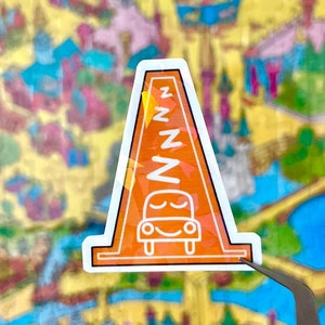 Cozy Cone Motel Cars Shimmer Disney Vinyl Sticker