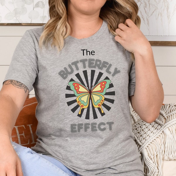 Vintage Butterfly Effect T-Shirt, Vintaget-shirt, colorful retro shirt, retro shirte, girfting t shirt for women, Inspirational Retro-Shirt