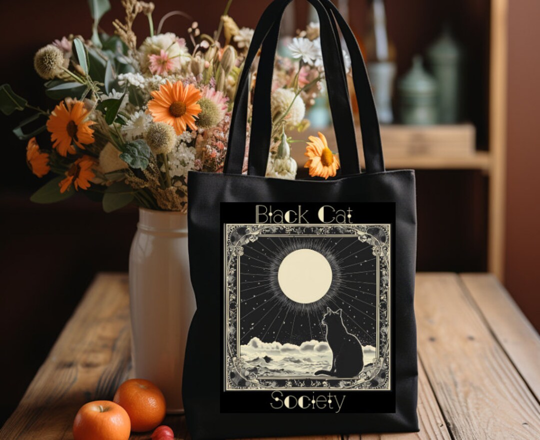 Succubus Bags Books Block Cat Wallet Black