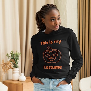 Hooded Long-Sleeve Shirt Halloween Costume Pumpkin