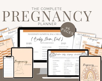 Pregnancy Planner Journal Pregnancy tracker Pregnancy Checklists Printable