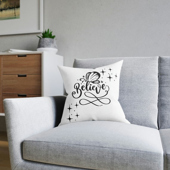 Believe throw pillow discount